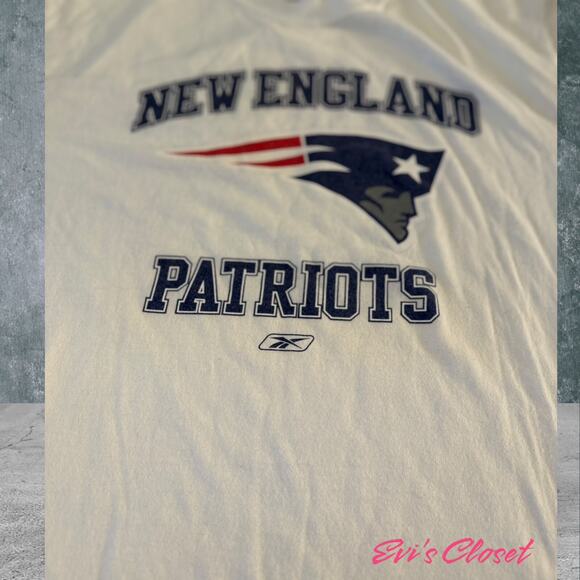 New England Patriots NFL Licensed T White Patriots Logos Long Sleeves Unisex L - Picture 3 of 9